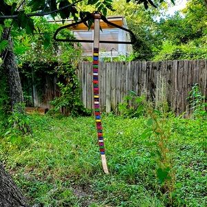 Vintage Embroidered Mexican Belt 34-38 inches